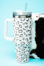 Load image into Gallery viewer, The Traveler Lilliana Leopard White Stainless Steel Tumbler