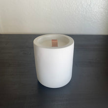 Load image into Gallery viewer, Medium White Concrete Candle