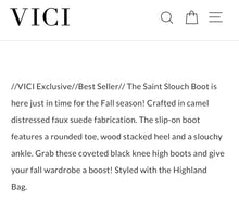 Load image into Gallery viewer, Saint Slouch Vici Boots Camel

